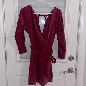 Maroon Sweater Dress